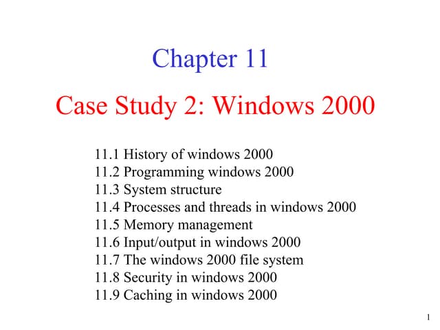 Chapter-11 - OS-windows and its generations