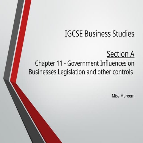 Chapter 11 Government Influences in the world | PPT