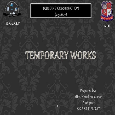 Chapter 11 temporary works
