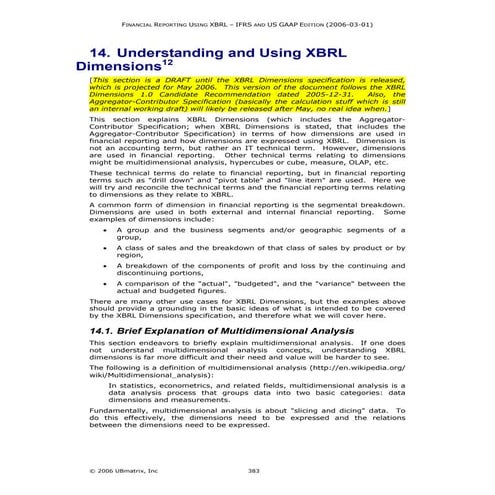 Chapter 14-understanding andusingxbrl-dimensions