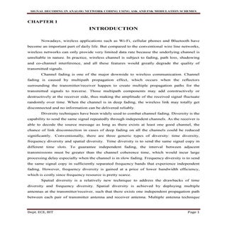 SIGNAL DECODING IN ANALOG NETWORK C...