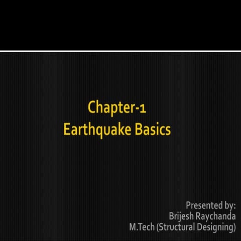 Earthquake basics