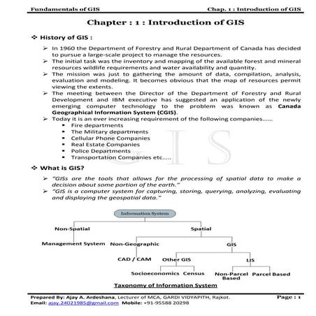 Chapter   1 introduction of gis
