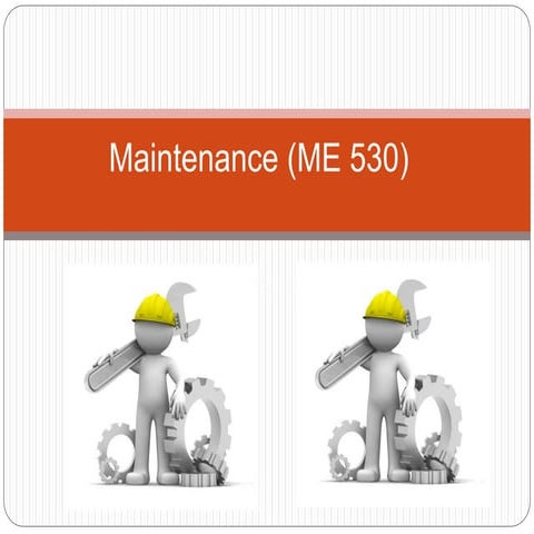 Maintenance Lecture Notes for senior class