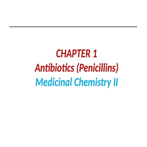 Unit -1 Medicinal Chemistry | PDF