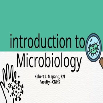 Introduction to microbiology | PPTX