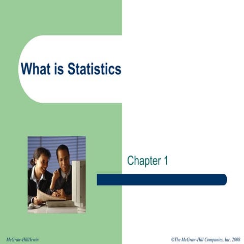 Statistics: Chapter One | PDF