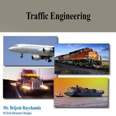 Chapter 1 traffic characteristics