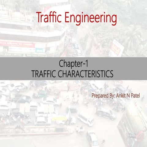 Chapter 1 traffic characterstics