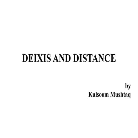 deixis-and-distance