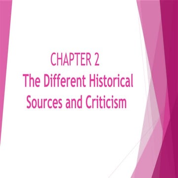 The different historical sources and criticism.pptx
