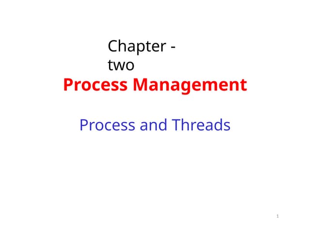 operating system process management with example