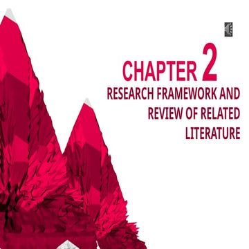 research framework and review of related literature chapter 2