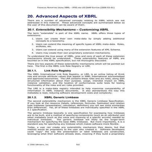 Chapter 20-advanced aspectsofxbrl