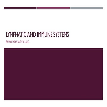 Comprehensive Overview of the Lymphatic and Immune Systems: Structure ...