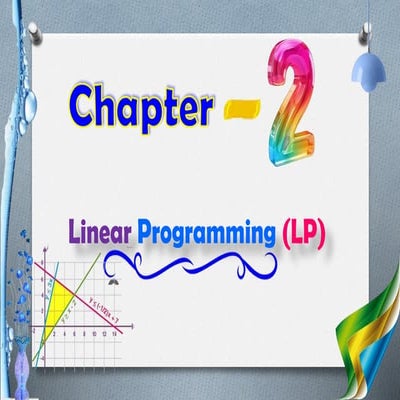 LINEAR PROGRAMMING | PPTX