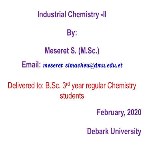 Chapter  2: Main petrochemicals