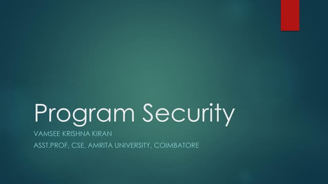 Chapter 2 program-security