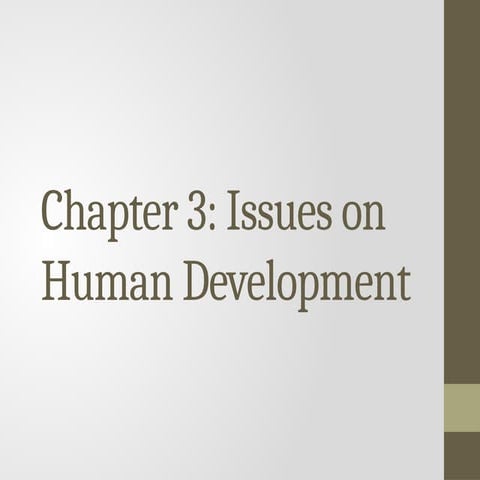 Issues on human development | PPTX