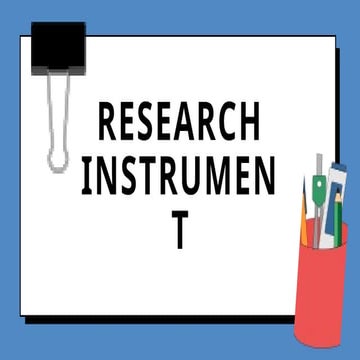 caharacter instrument chapter 3 ppt for reporting