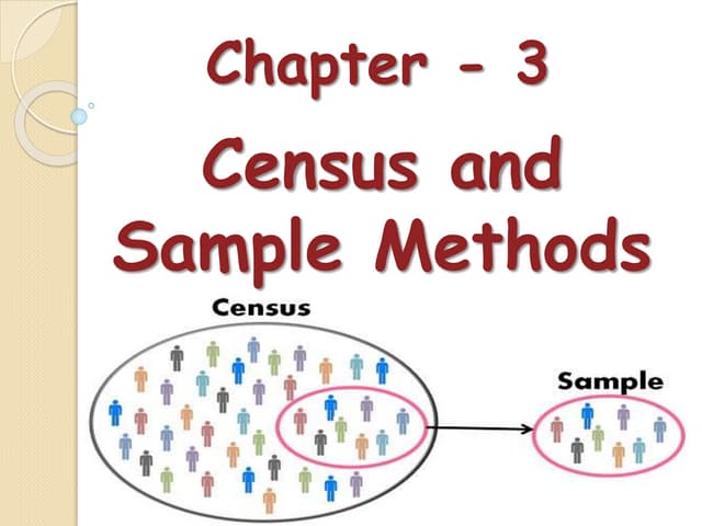 Chapter   3 Census and Sample Methods