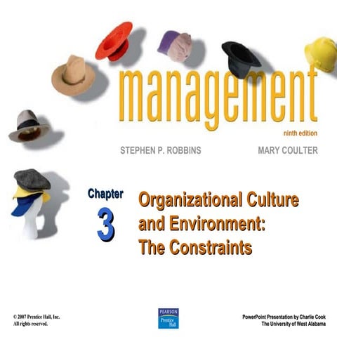 Chapter 3 management (9 th edition) by robbins and coulter