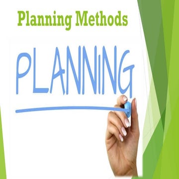 Chapter 3 Planning Methods (Tourism Planning and Development)