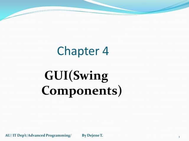 Advanced Java Programming