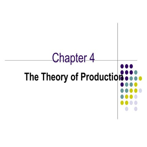 Chapter 4    Production