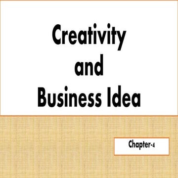  creativity and business ideas.....