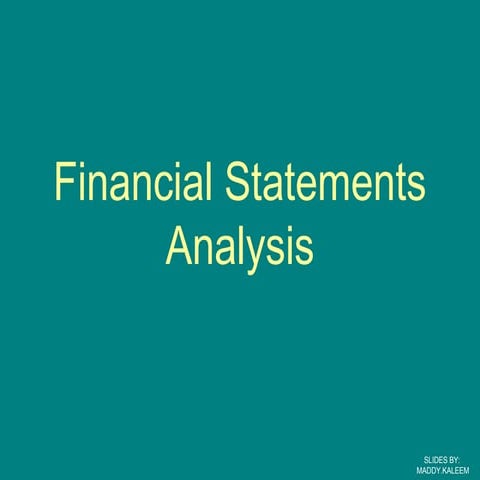  financial s analysis