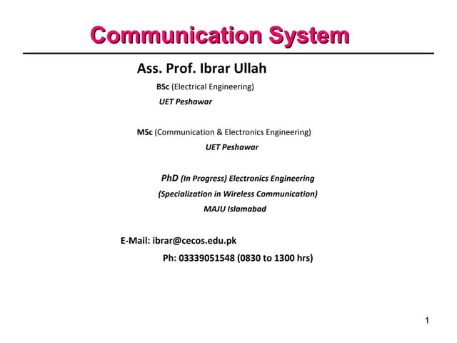 communication system Chapter 5