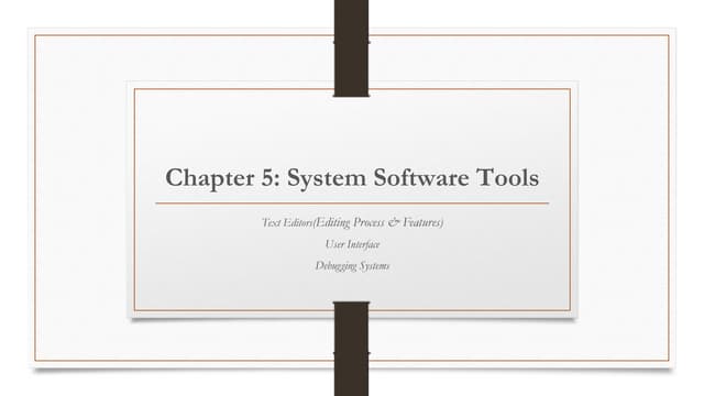 system-software-tools