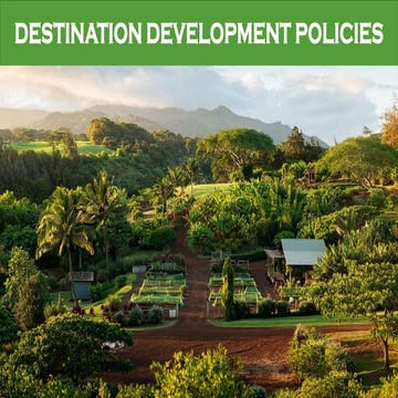 Chapter 5  Destination Development Policies (Destination Management)