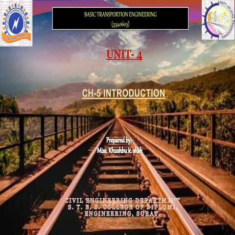 Chapter 5 Introduction to railway