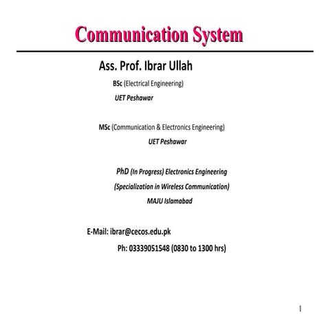 communication system Chapter 6