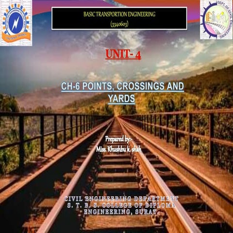 Chapter 6 Points,crossings and yards