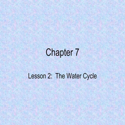 Water Cycle
