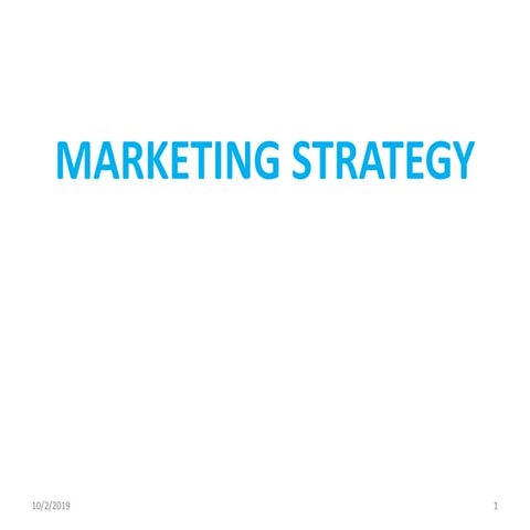 Marketing Strategy