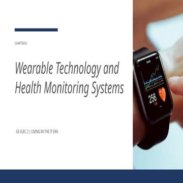 Wearable Technology Revolutionzing Health Care | PDF