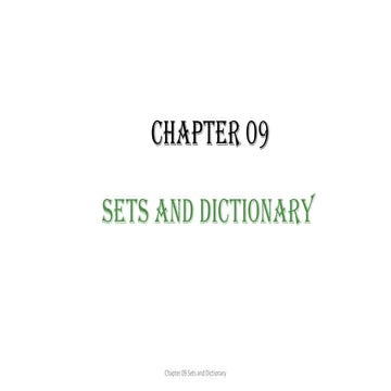 Python set | PDF