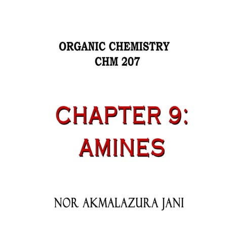 Chapter 9-amines