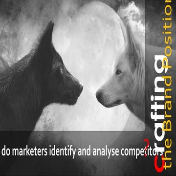 Identifying and Analyzing competitors