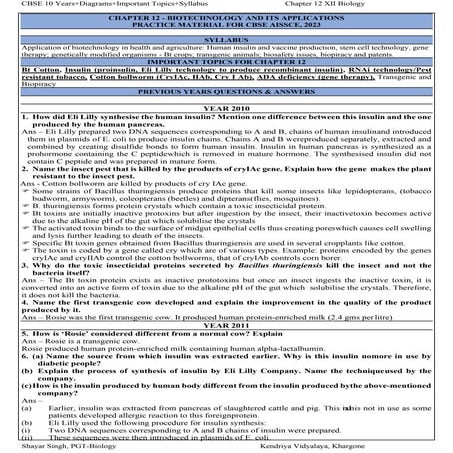chapter--BIOLOGY XII PYQ  (10) MCQS QUESTIONS
