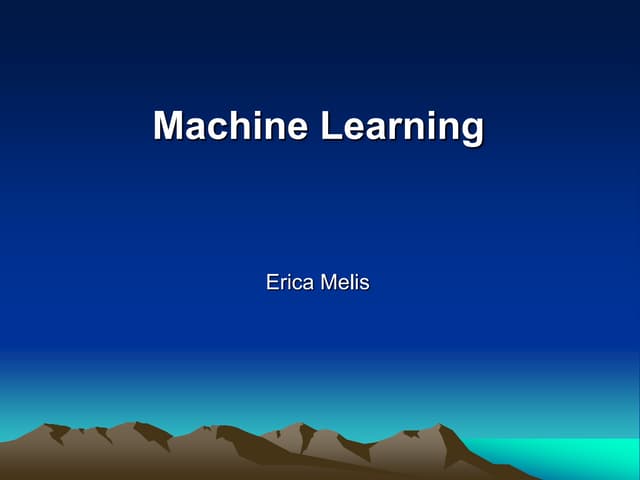 Chapter II.6 (Book Part VI) Learning