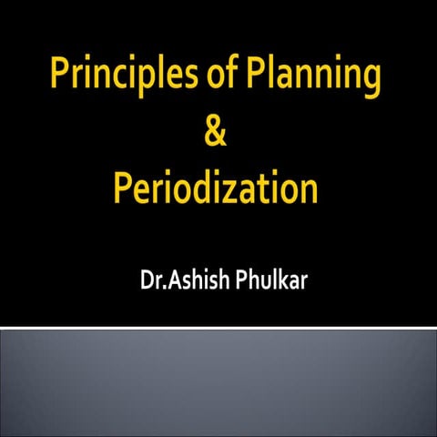 Chapter   Planning of Competitions & Periodization 