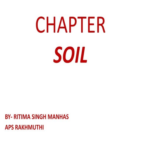 Chapter  soil- class 7 th