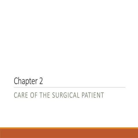 Surgical operations and Interventions. Pre and Post-operative ...