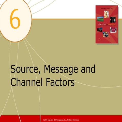 Chapter 6 - Source, Message, and Channel Factors | PPT