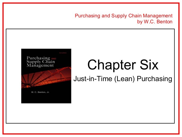 Just In Time Lean Purchasing - 